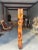 Very special and unique mid-century modern tall carved hard wood sculpture with intricate shapes. Ideal for any...
