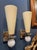 Pair of modern Italian Murano glass and brass cone form sconces. Murano cone sconces are a sleek, modern interpretation of...