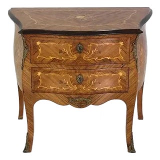 Early 20th Century Fine French Louis Style Inlaid Chest For Sale