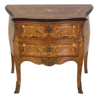 Fine French Louis XV Style Inlaid Chest For Sale