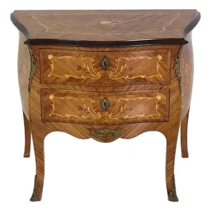 Fine French Louis XV Style Inlaid Chest For Sale
