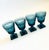 Mid-Century Modern Vintage Blue Wine Goblets - "Park Lane" by Colony - Set of 4, 1970s For Sale - Image 3 of 8