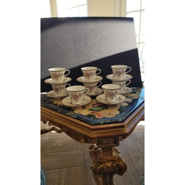 Eight Wedgwood Swallow Pattern Cups and Saucers For Sale In San Antonio - Image 6 of 6