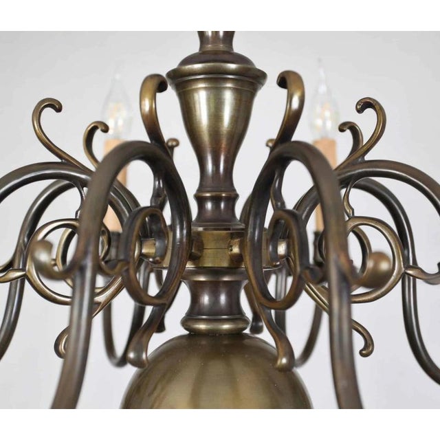 2000 - 2009 Dutch Bronze Chandelier from Reservé A.kK For Sale - Image 5 of 5