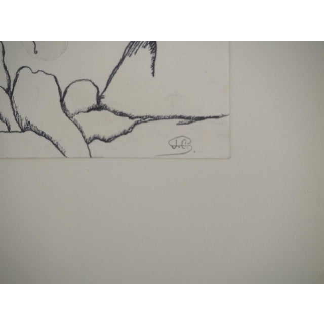 Modern Jean-Claude Silbermann, Sneaky Signs: Surrealist Mask, Original Ink Drawing For Sale - Image 3 of 6