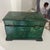 Late 19th Century Antique English Hand Painted Faux Malachite Wood Tea Caddy Box For Sale - Image 5 of 6