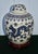 Vintage Ming Dynasty Porcelain Ginger Jar W/Dragon & Wood Base For Sale - Image 10 of 14