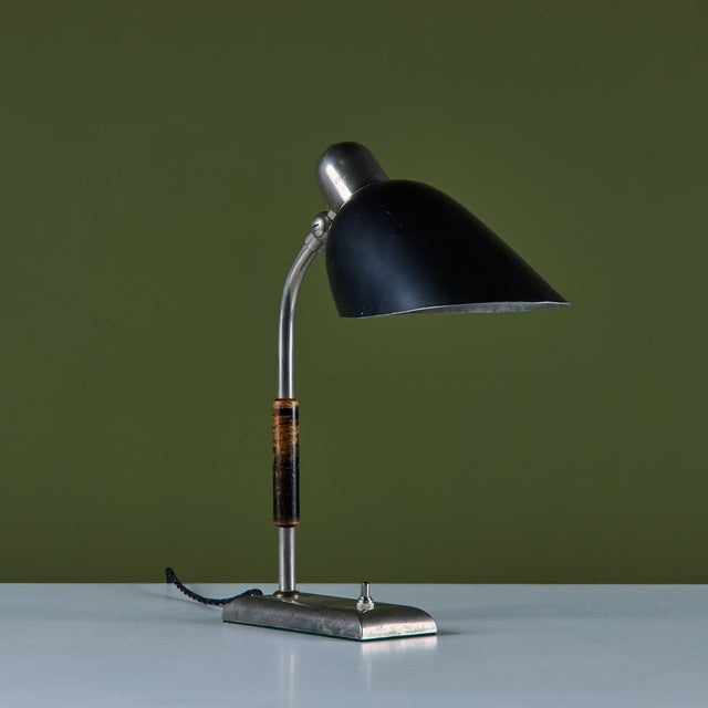 Black Bauhaus Industrial Desk Lamp For Sale - Image 8 of 16