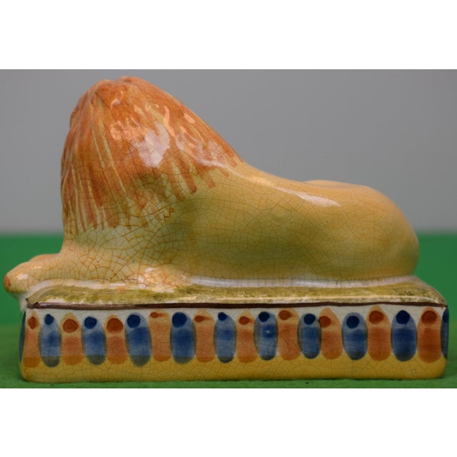 Staffordshire Recumbent Lion For Sale - Image 4 of 4