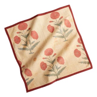 Poppy Dinner Napkins, Set of 4 For Sale