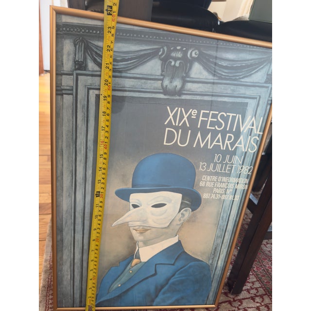 Vintage 1982 Paris Festival Du Marais Poster by Stanislas Bouvier For Sale - Image 10 of 10