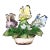 1950s Capodimante Porcelain Floral Basket For Sale