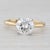 2010s 2.12ctw Round Diamond Solitaire Engagement Ring 18k Gold Platinum Size 6.5 Gia For Sale - Image 5 of 8