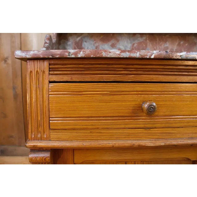 19th Century Wood & Marble Vanity For Sale - Image 4 of 9