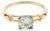 1940's 14k Two Tone .57 Carat Diamond Engagement Ring, Size 4.5 For Sale