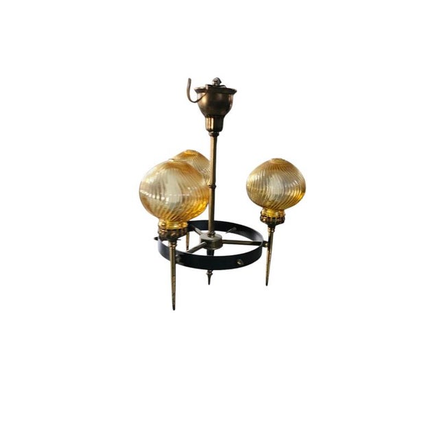 Vintage Hanging Lamp, 1950s For Sale - Image 4 of 11