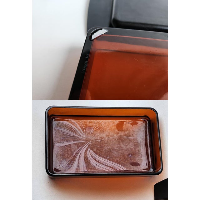 Coffee Vintage Vereco France Snack, Aperitif or Hors d'Oeuvre Tray Set, 5 Pieces For Sale - Image 8 of 11