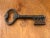 Vintage old door key made by brass. Great for displaying your unique wall decoration. A fine collectible item. Height:...