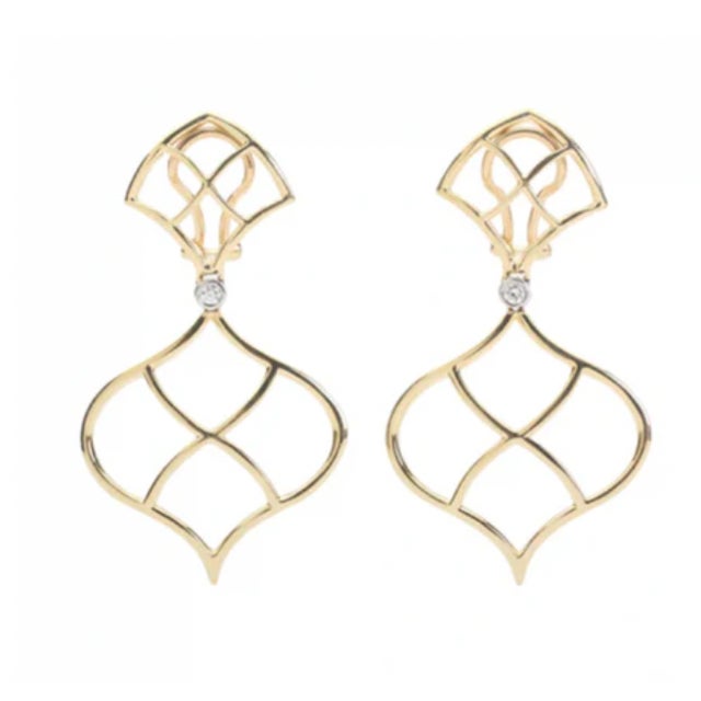 Christina Addison 18kt Yellow Gold Clover Necklace For Sale - Image 10 of 12