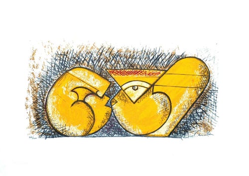 Shapes - Original Lithograph by Pietro Cascella - 1980 1980