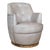 Jhs Candace Seaweed Genuine Leather Swivel Chair For Sale