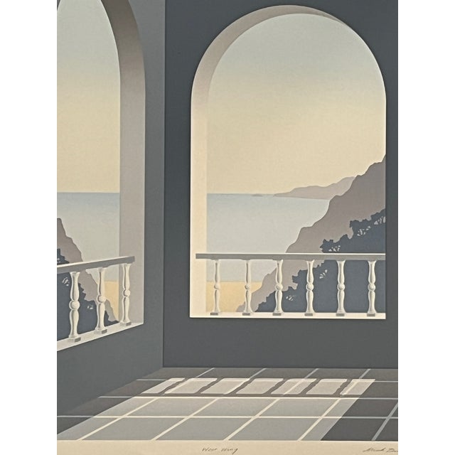 Contemporary 1980s Mick Durrant Signed Serigraph Pair East Wing & West Wing Limited Edition Prints For Sale - Image 3 of 14