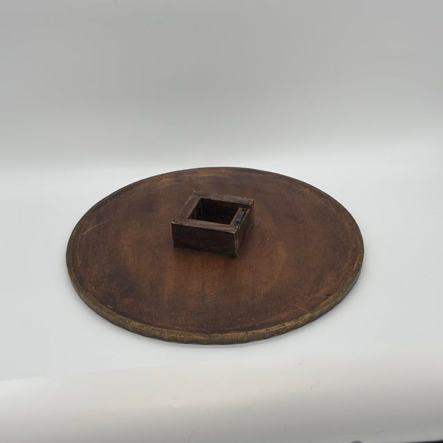 Mid-Century Modern Vintage Arteriors Home Apollo Metal / Wood Wall Plaque Medium For Sale - Image 11 of 11