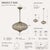 Wayfair & OS: Gracefully aged and artfully finished, this vintage crystal chandelier features a unique antique bronze tone...