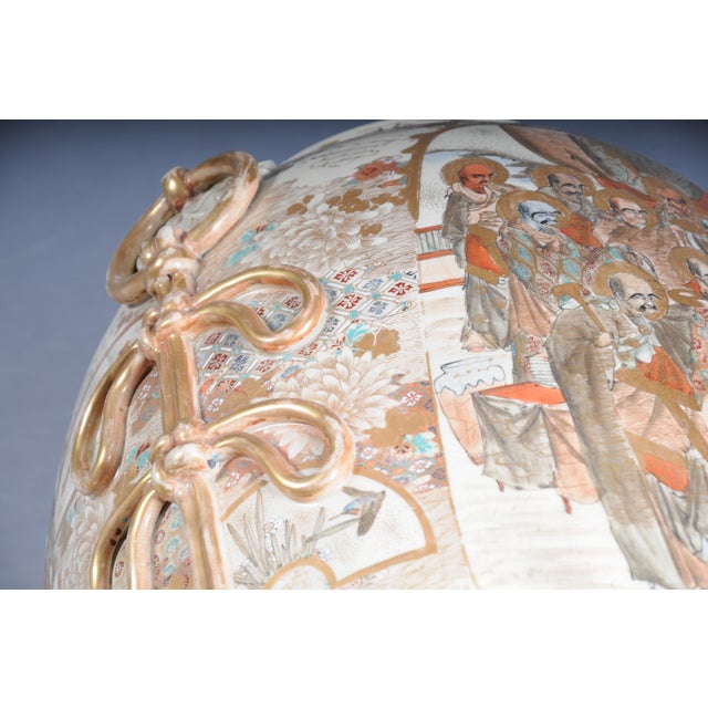 Antique Meiji Japanese Satsuma Vase, 1890 For Sale - Image 18 of 18