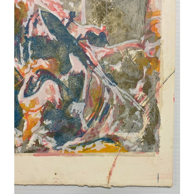 Modern 1960s Cathal O'Toole Abstract Lithograph For Sale - Image 3 of 5