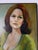 1970s Mid-Century Impressionist Woman Portrait Oil on Canvas Painting, Framed For Sale In Miami - Image 6 of 12