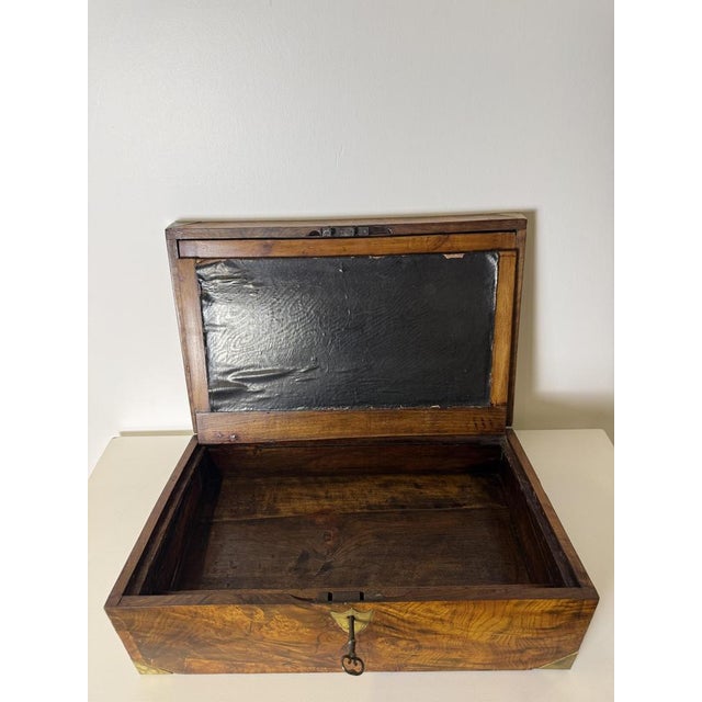 Walnut Burl Travel Desk, 19th Century For Sale - Image 14 of 18