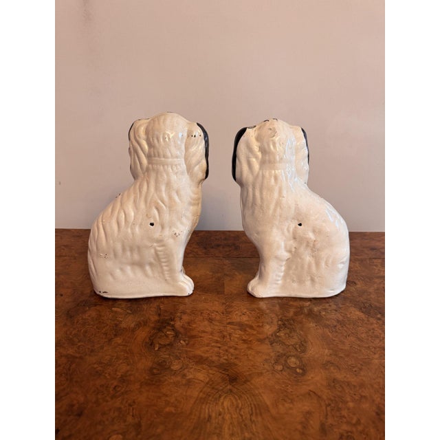 Antique Victorian Staffordshire Dogs, 1880, Set of 2 For Sale - Image 6 of 7