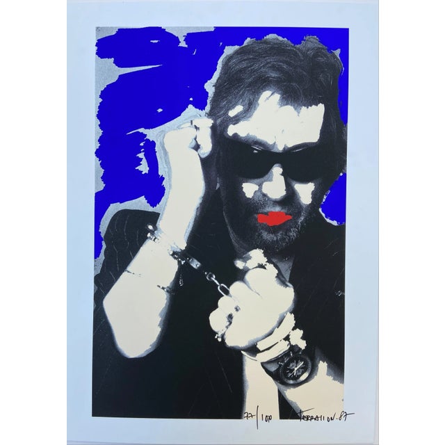 Gainsbourg - Pierre Terrasson Sérigraphie en couleur smignée, numérotée et datée de la main de l’artiste 50x70 1987 This...
