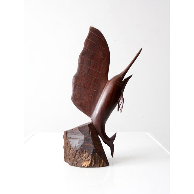 Brown Vintage Ironwood Sailfish For Sale - Image 8 of 8