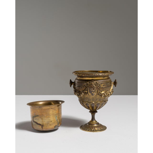 19th Century French Victorian Brass Chalice For Sale In Greensboro - Image 6 of 15