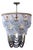 Coastal Regina Andrew Ombre Wood Bead Chandelier For Sale