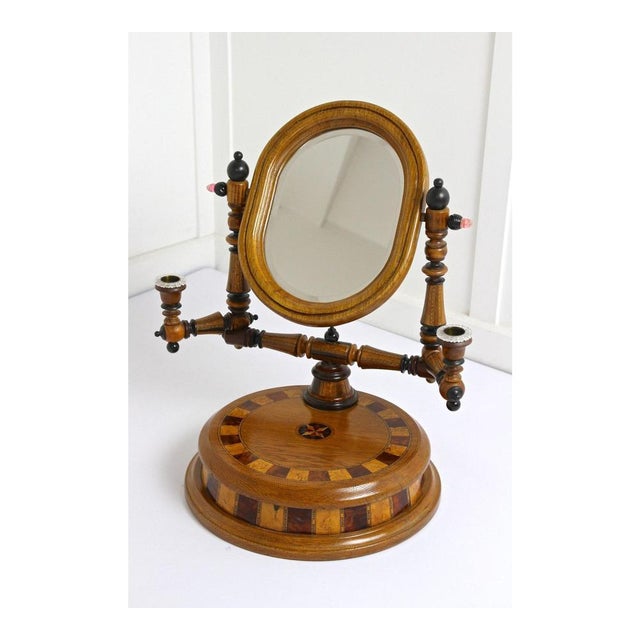 Vanity Table Mirror with Candlesticks, 19th Century For Sale - Image 6 of 18