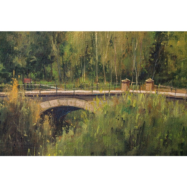 Benito Sanchez, Catalan Mountain Landscape with Bride, Oil on Canvas For Sale - Image 7 of 9