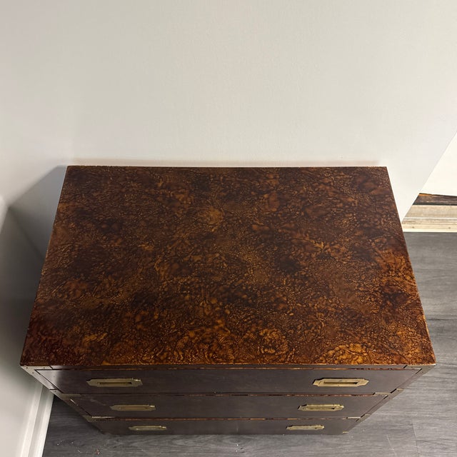 1970s Vintage Campaign Style Dresser For Sale - Image 5 of 8