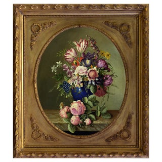 Carlo De Tommasi, Fiori Series Still Life, 2017, Oil on Canvas, Framed For Sale