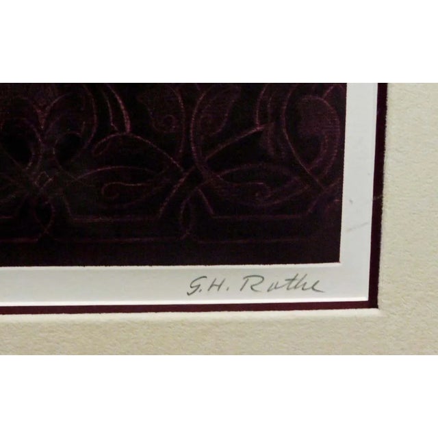 G H Rothe Pattern 1982 Hand Signed Art Limited Edition Ballet Dancer Framed For Sale - Image 4 of 6