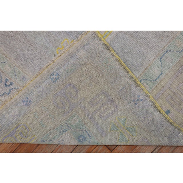 Square Vintage Turkish Oushak Rug - 6'1" x 7'2" For Sale - Image 13 of 18