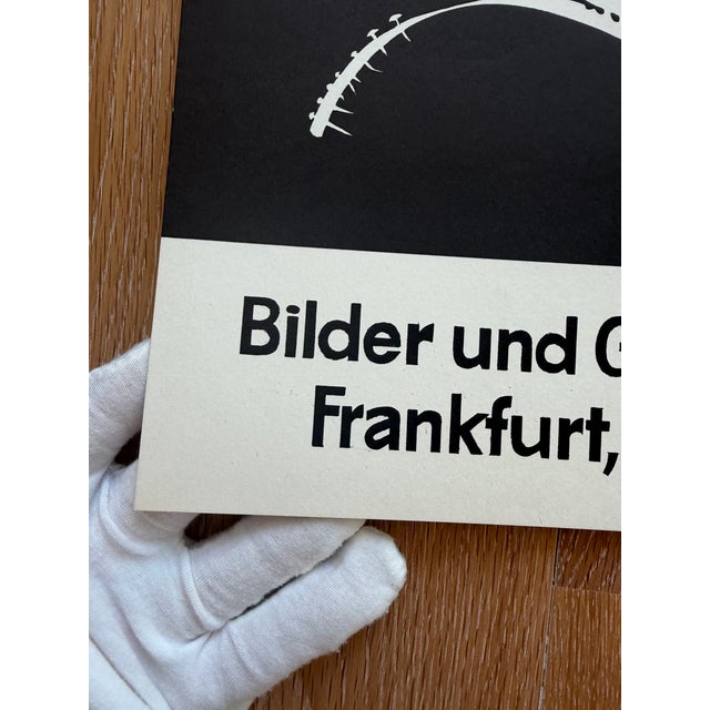 Early 21st Century Hans Joachim Zeidler (Born 1935), Galerie Für Graphikfreunde Frankfurt, Exhibition Poster, Printed in German For Sale - Image 5 of 13