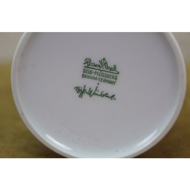 Mid Century German Porcelain Studio Vase by Bjorn Wiinblad for Rosenthal 6.5" For Sale - Image 10 of 14