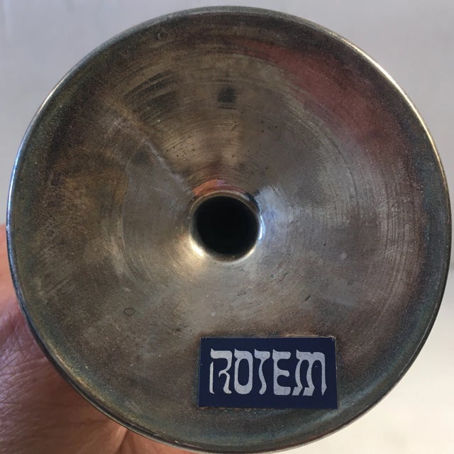 Finely Blown Glass and Silver Metal Goblet For Sale - Image 9 of 11