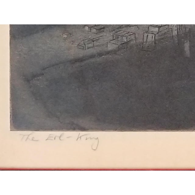 The Erl King by Letterio Calapai - Print Etching and Aquatint For Sale - Image 9 of 12