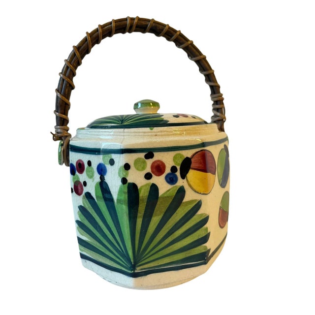 Unique hand painted wonderful Pop Art Deco design throughout There is some grazon to the ceramic due to its age that adds...