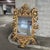 19TH C French Rococo Giltwood Mirror sold as found without damage .