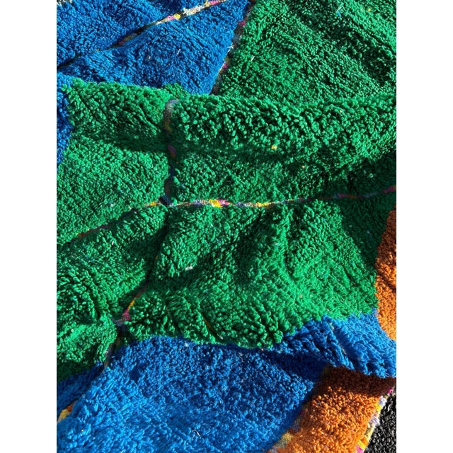 Mid-Century Modern Colorful Moroccan Berber Rug For Sale - Image 3 of 10